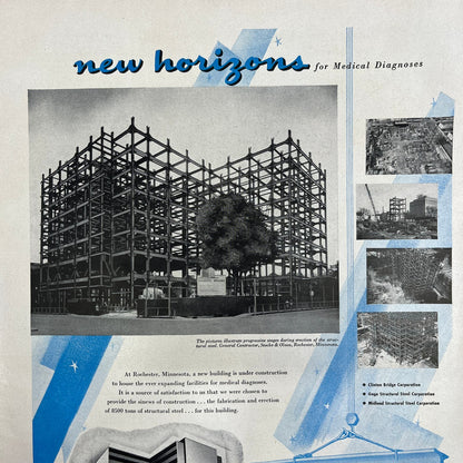 Allied Structural Steel Companies Chicago 1951 Magazine Ad FL6-10