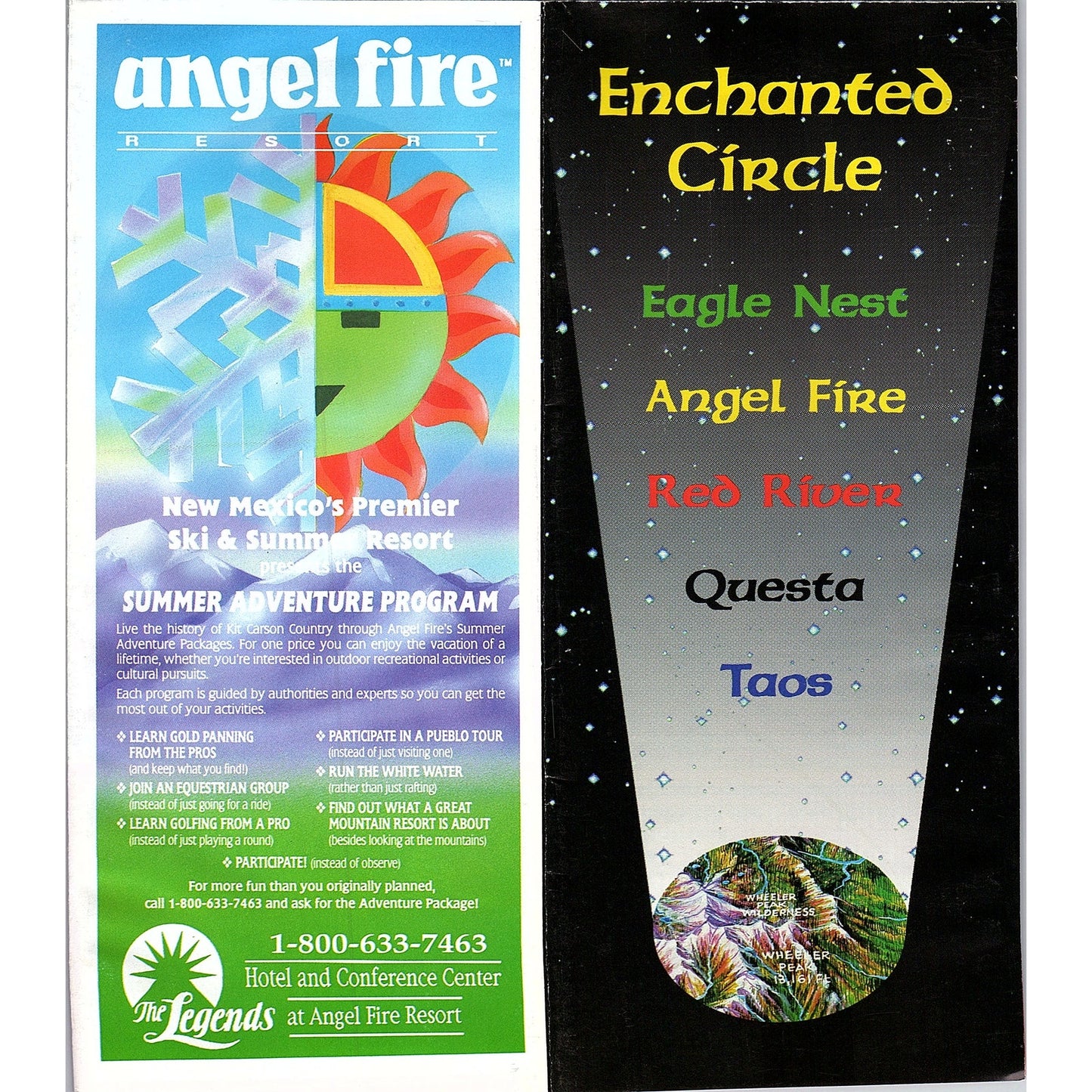 Enchanted Circle Eagle Nest Angel Fire Red River Questa Taos NM Brochure TH2-TB1