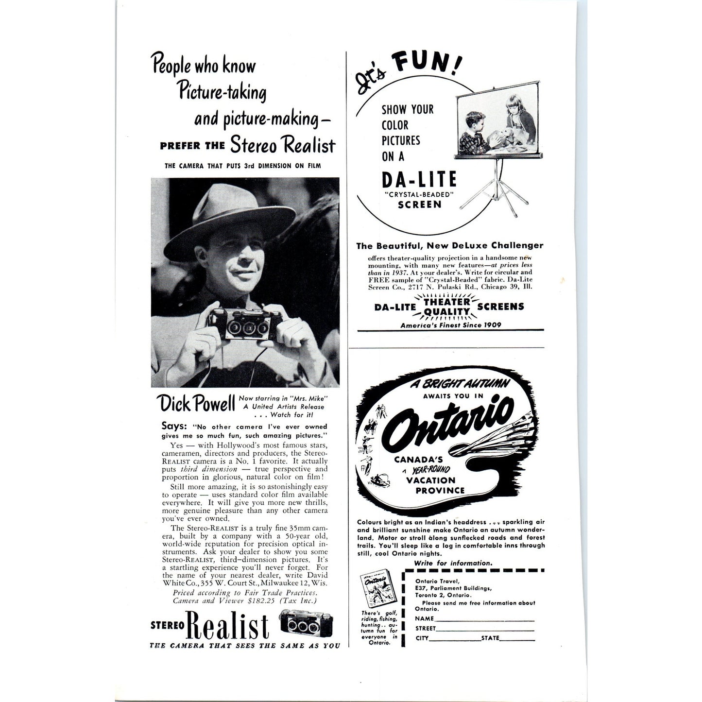 Zenith Giant-Picture Television TV Teleset - Vintage Magazine Ad D20