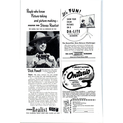 Zenith Giant-Picture Television TV Teleset - Vintage Magazine Ad D20