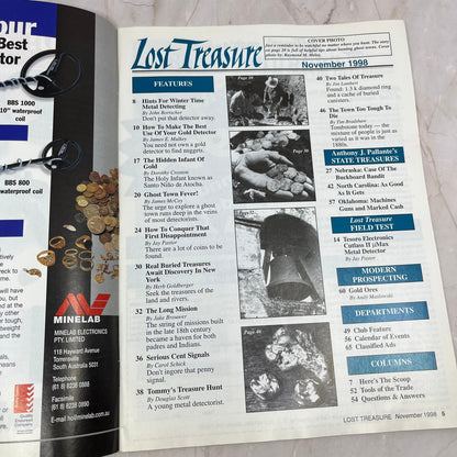 1998 Nov - Lost Treasure Magazine - Treasure Hunting Gold Prospecting M13