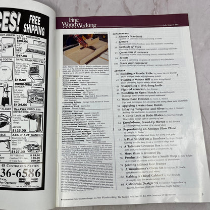 Building an Open Hutch - Aug 1991 No 89 Taunton's Fine Woodworking Magazine M34