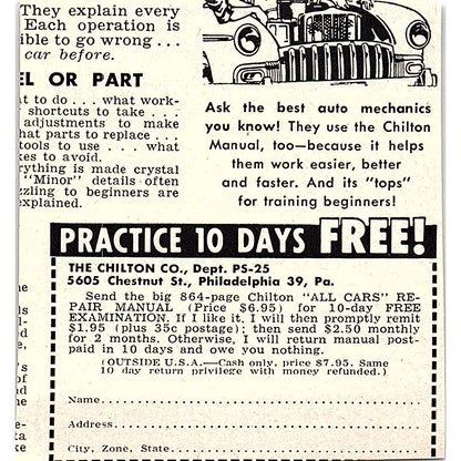 Paint Stripes With New Paint Pen Wendell Mfg Co Chicago 1955 Ad AF9-M3