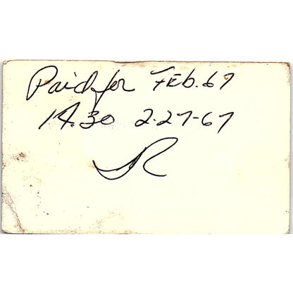 F.D. Renaldo American National Huntington Park CA Vintage Business Card SD9-B10