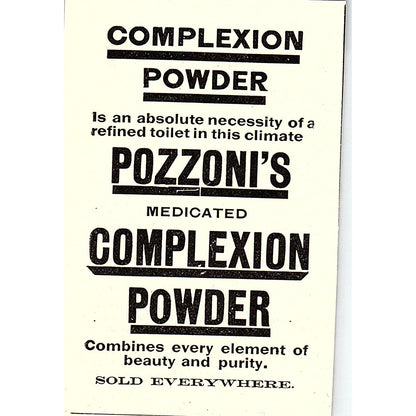 Pozzoni's Medicated Complexion Powder 1892 Ad AG2-M11