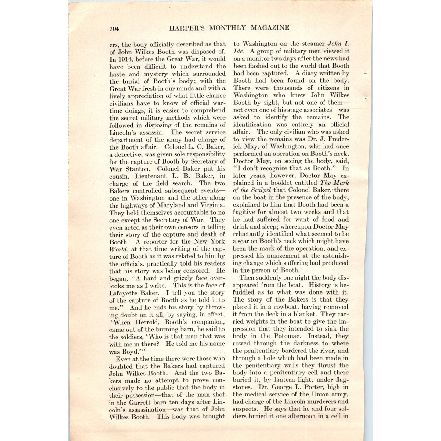 Shattering the Myths of John Wilkes Booth's Escape 10 Page 1924 Article D23