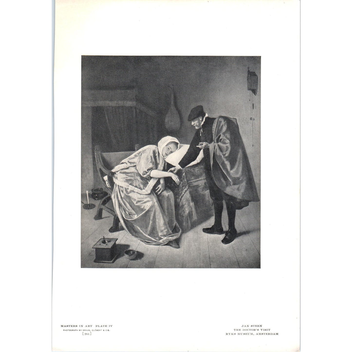 The Doctor's Visit - Jan Steen c1905 Art Print D16