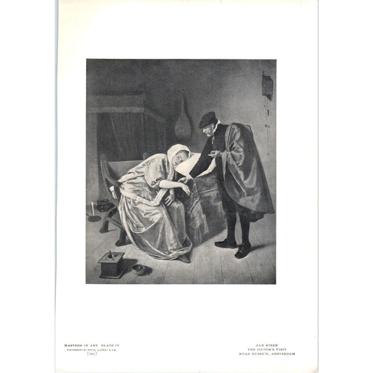 The Doctor's Visit - Jan Steen c1905 Art Print D16