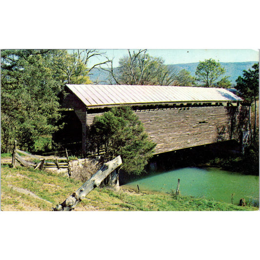 Shenandoah Valley Covered Bridge Vintage Covered Bridge Postcard PC17