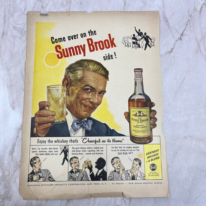 Sunny Brook Whiskey Louisville Kentucky 10x13 Magazine Advertisement FL6-7