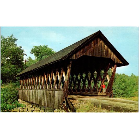 Keniston Andover Blackwater NH Vintage Covered Bridge Postcard PC13