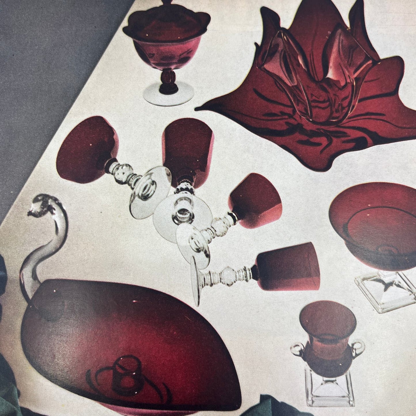Duncan & Miller Glass Co Washington PA Ruby Glass 10x13 Advertisement FL6-7