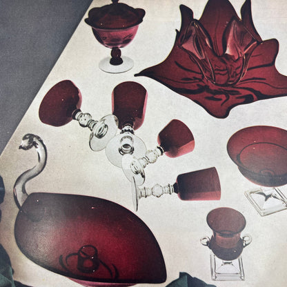 Duncan & Miller Glass Co Washington PA Ruby Glass 10x13 Advertisement FL6-7