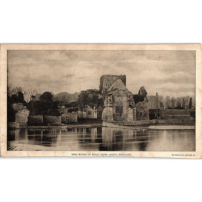 Ruins of Holy Cross Abbey England The Osborn Co Red Oak IA Vintage Print 5x9 V12
