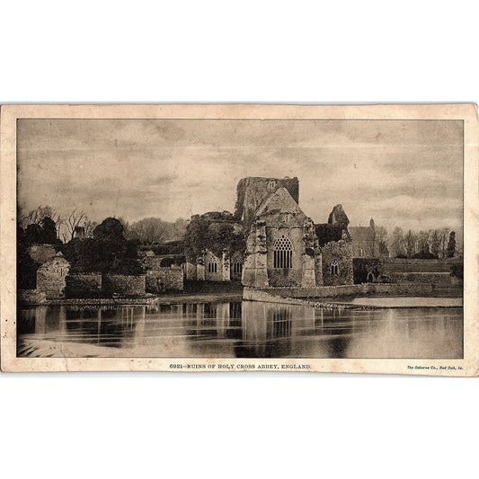Ruins of Holy Cross Abbey England The Osborn Co Red Oak IA Vintage Print 5x9 V12