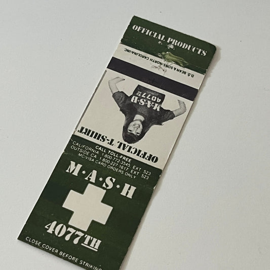 MASH TV Show Official Products Vintage Matchbook Cover TB6-MB2-5
