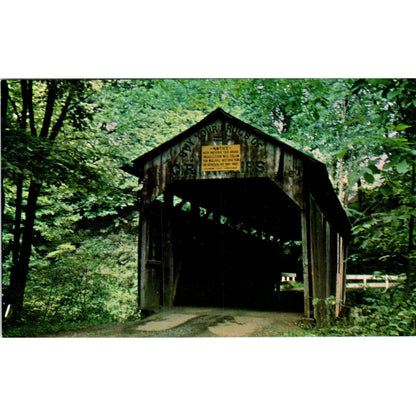 Teagarden Centennial Bridge Columbiana County #5 Covered Bridge Postcard PB11