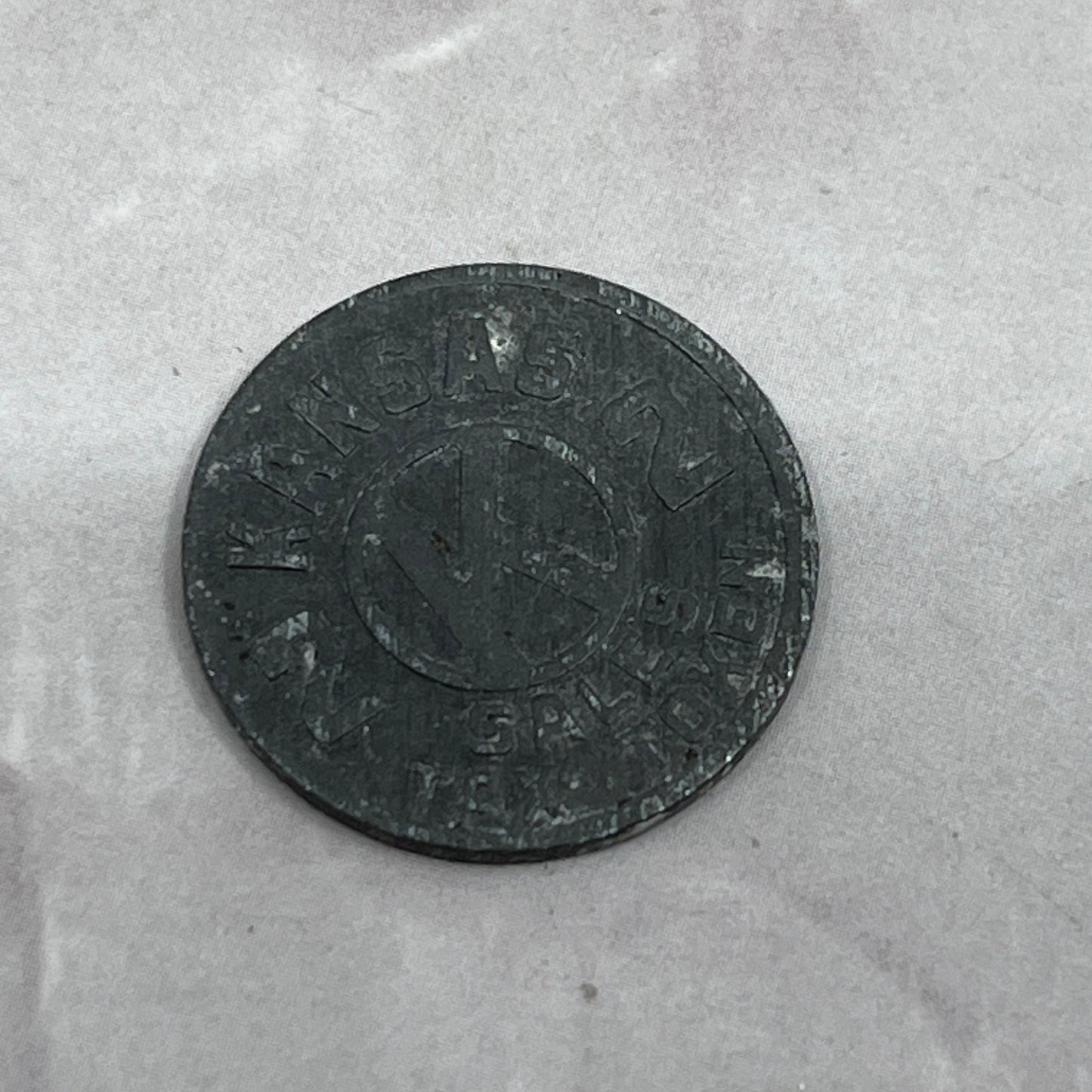 Kansas State Department of Revenue Metal Sales Tax Token Chit SE2