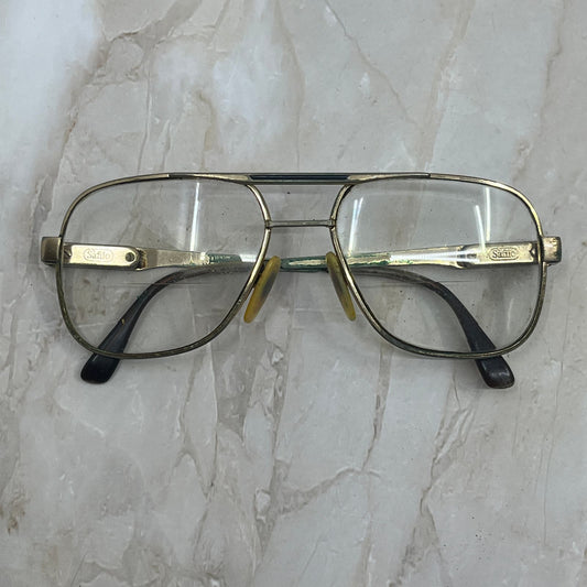 Retro Men’s Saiflo Gold Tone Aviator Sunglasses Eyeglasses Frames TD7-G6-1
