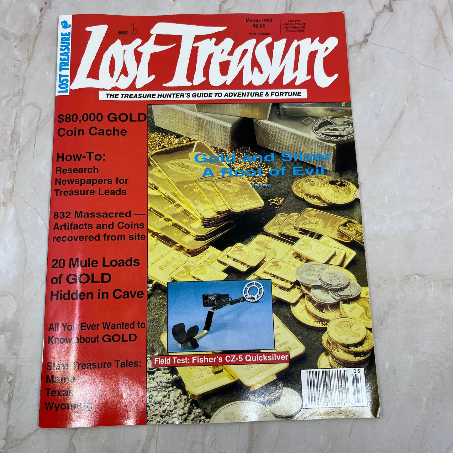 1993 March - Lost Treasure Magazine - Treasure Hunting Gold Prospecting M14