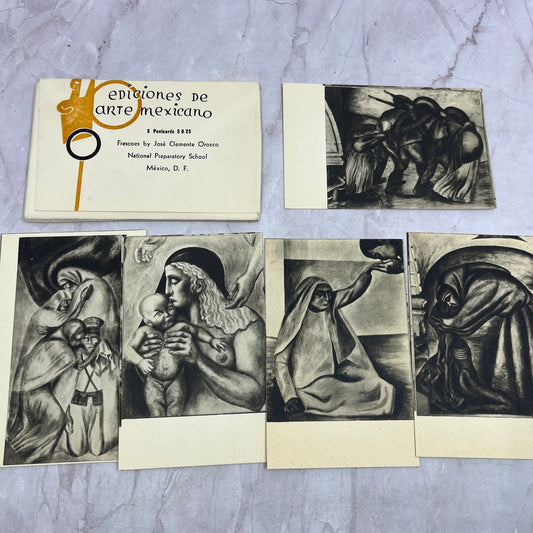 Vtg Ediciones De Arte Mexicano 5 Postcards José Clemente Orozco Mexico TJ5-EL