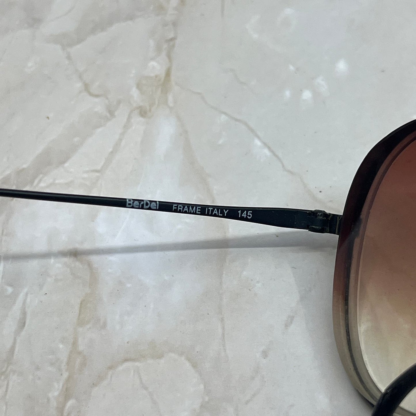 Retro BerDel 145 Remington Black Aviator Sunglasses Eyeglasses Frames TD7-G3-7