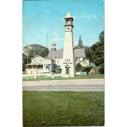 Gap PA Town Clock Pennsylvania Dutch Country Postcard PD7