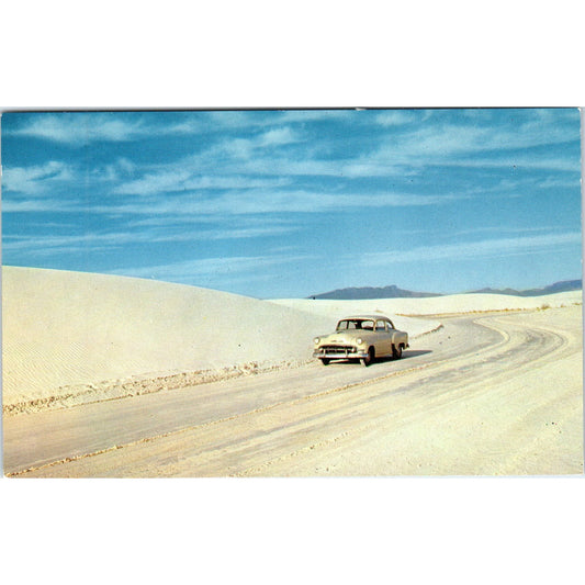 Park Roadway White Sands National Monument New Mexico Vintage Postcard PE3