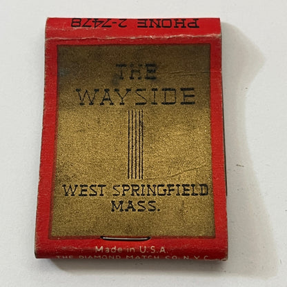 The Wayside - West Springfield MA Vintage Matchbook Cover TB6-MB1-5