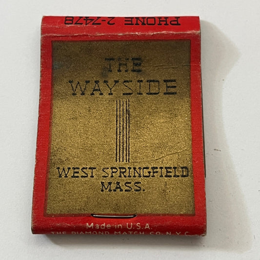 The Wayside - West Springfield MA Vintage Matchbook Cover TB6-MB1-5