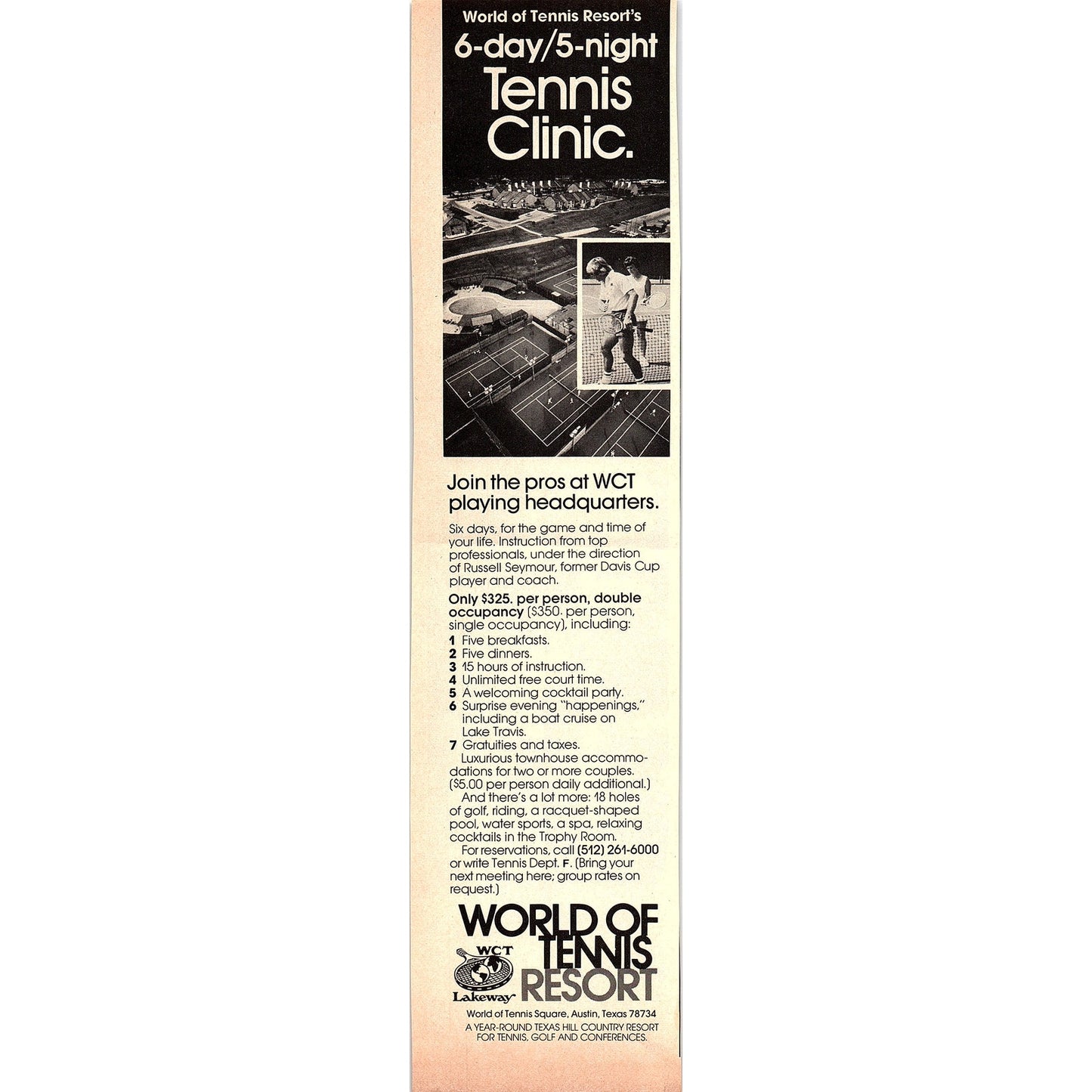 Arthur Ashe Director of Tennis - Doral Country Club Miami 1977 Ad AF3-5