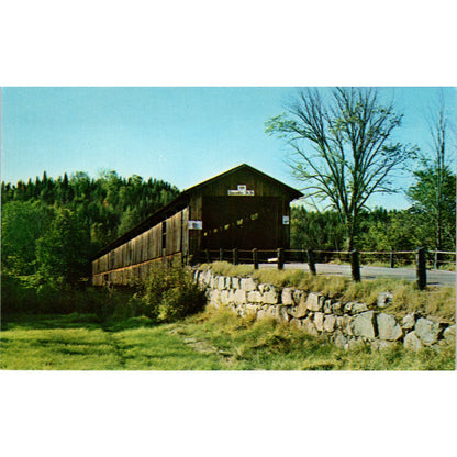 Mt. Orne Howe Truss Bridge Lancaster NH Vintage Covered Bridge Postcard PC13