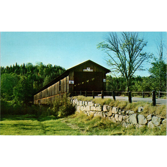 Mt. Orne Howe Truss Bridge Lancaster NH Vintage Covered Bridge Postcard PC13