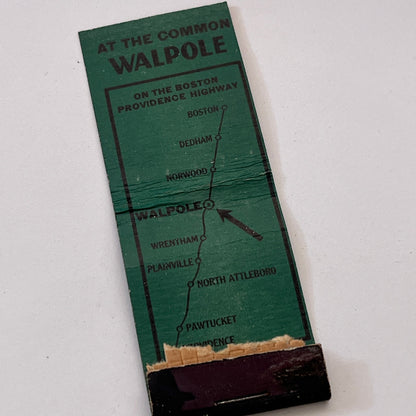 Wellington Pharmacy & Soda Grill Walpole Vintage Matchbook Cover TB8-MB3-6