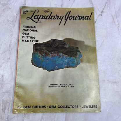 Taiwan Chrysocolla Jack T.L. Hsu - Lapidary Journal Magazine - Aug 1966 M23