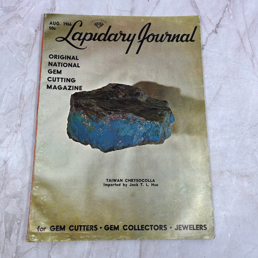 Taiwan Chrysocolla Jack T.L. Hsu - Lapidary Journal Magazine - Aug 1966 M23