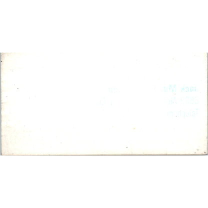 Jack Munday Chevron Paramount CA Vintage Business Card SD8-B21