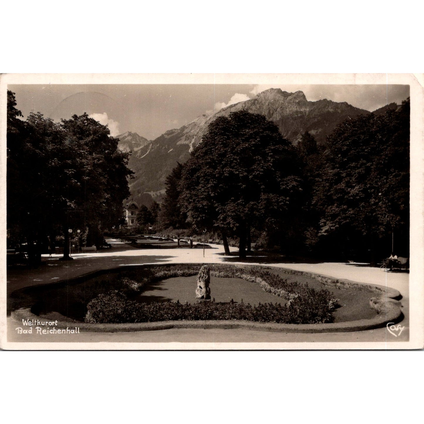 WWII Weltkurort Bad Reichenhall 1942 German Reich Postcard TE2-GRQ