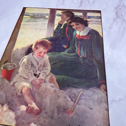 Ethel Pennewill Brown Leach - At the Beach Vintage 9x11" Art Print V21