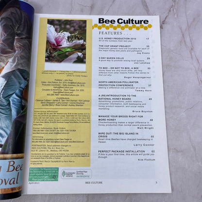 2011 Apr - Bee Culture Magazine - Bees Beekeeping Honey M32