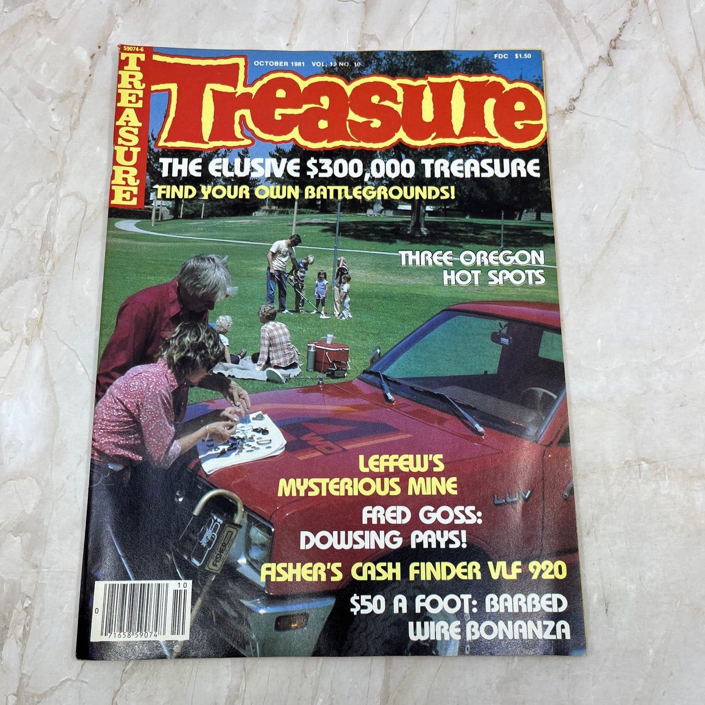 1981 Oct - Treasure Magazine - Treasure Hunting Metal Detecting Gold Coins M10