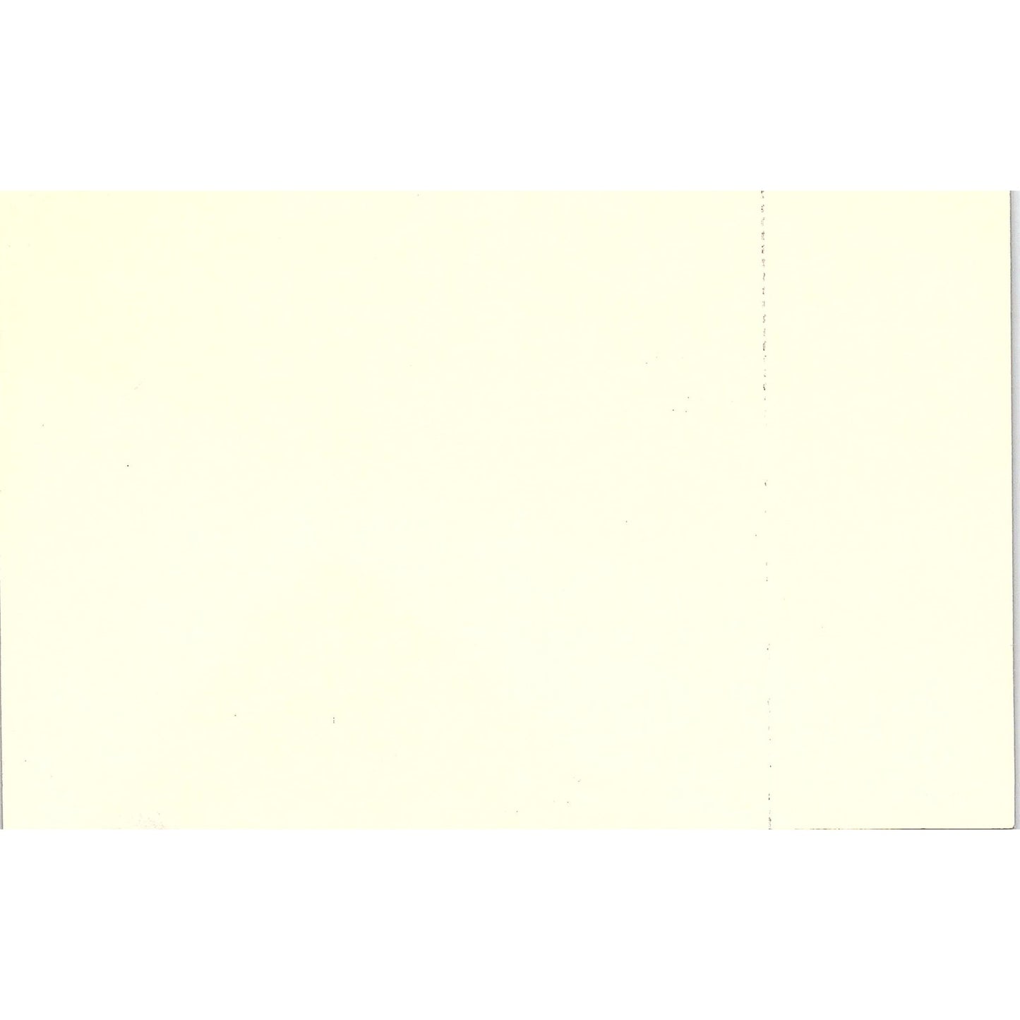 1950s White Beauty Bungalows Guest Registration Blank Card Estes Park CO AF9-H2