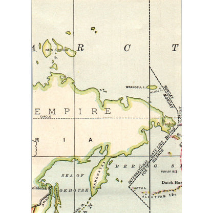 Volcano in New Zealand 1901 Engraving AF2-P1