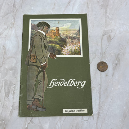 Vintage Heidelberg Germany Tourist Travel Guide Booklet English Edition TG8-VV