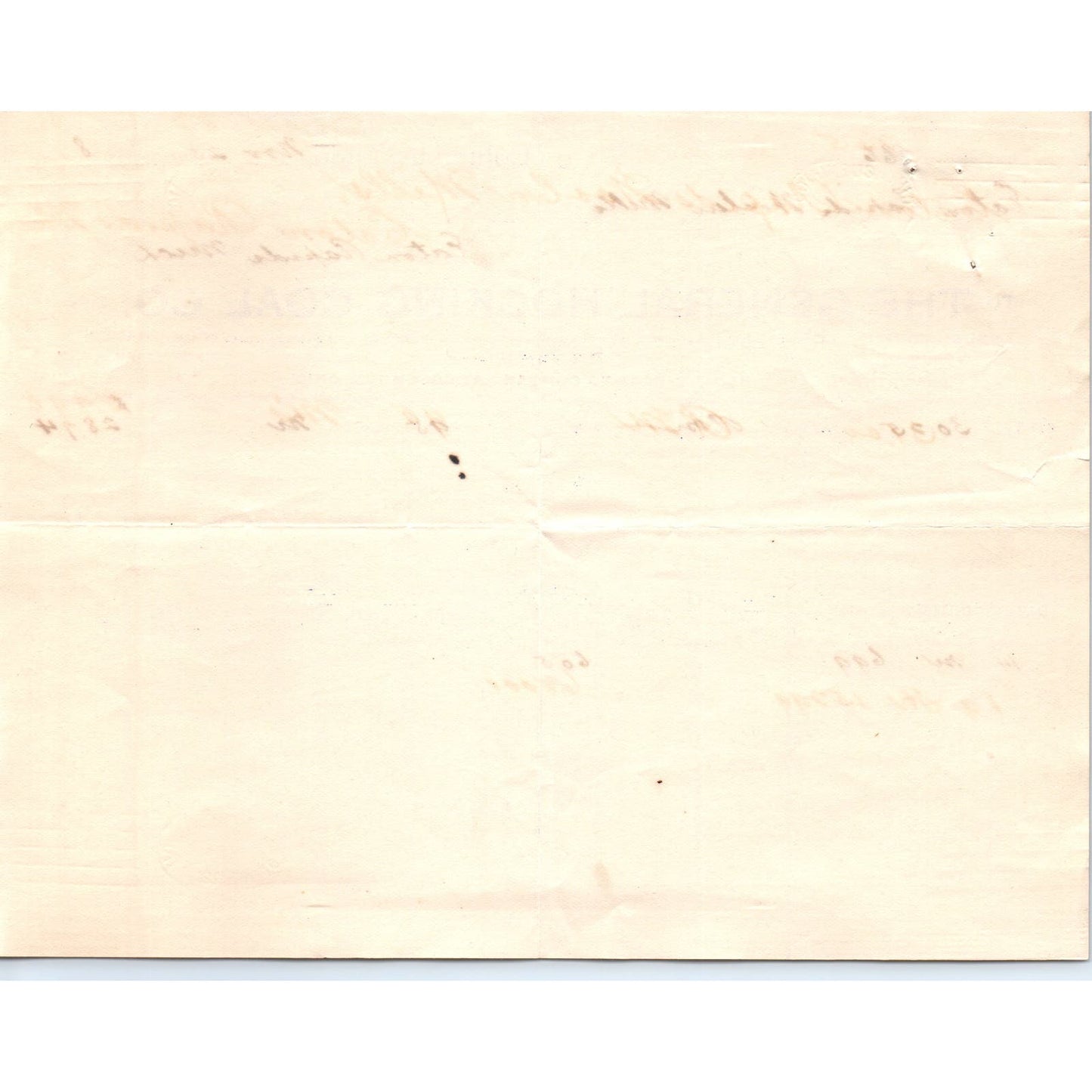 1898 The General Hocking Coal Co Columbus Ohio Billhead Letterhead D17