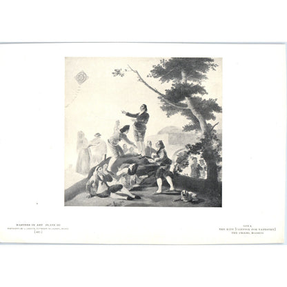 The Kite Cartoon for Tapestry - Goya c1905 Art Print D12