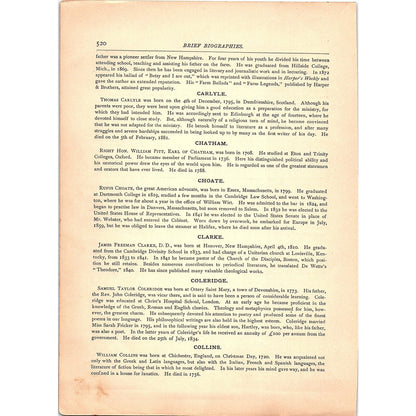 Brief Biographies of Contributors to Perfect Jewels 8 Pages 1884 TA5-CJ-6