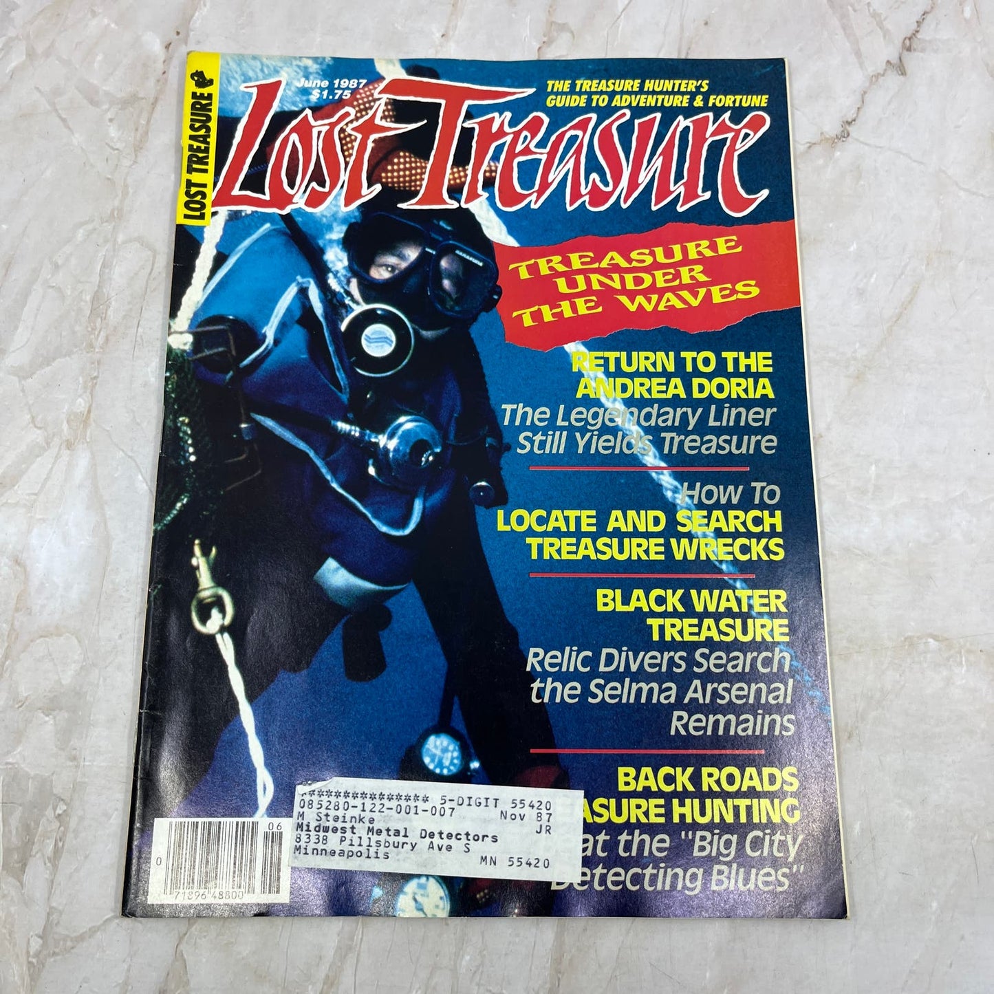 1987 June - Lost Treasure Magazine - Treasure Hunting Gold Prospecting M15