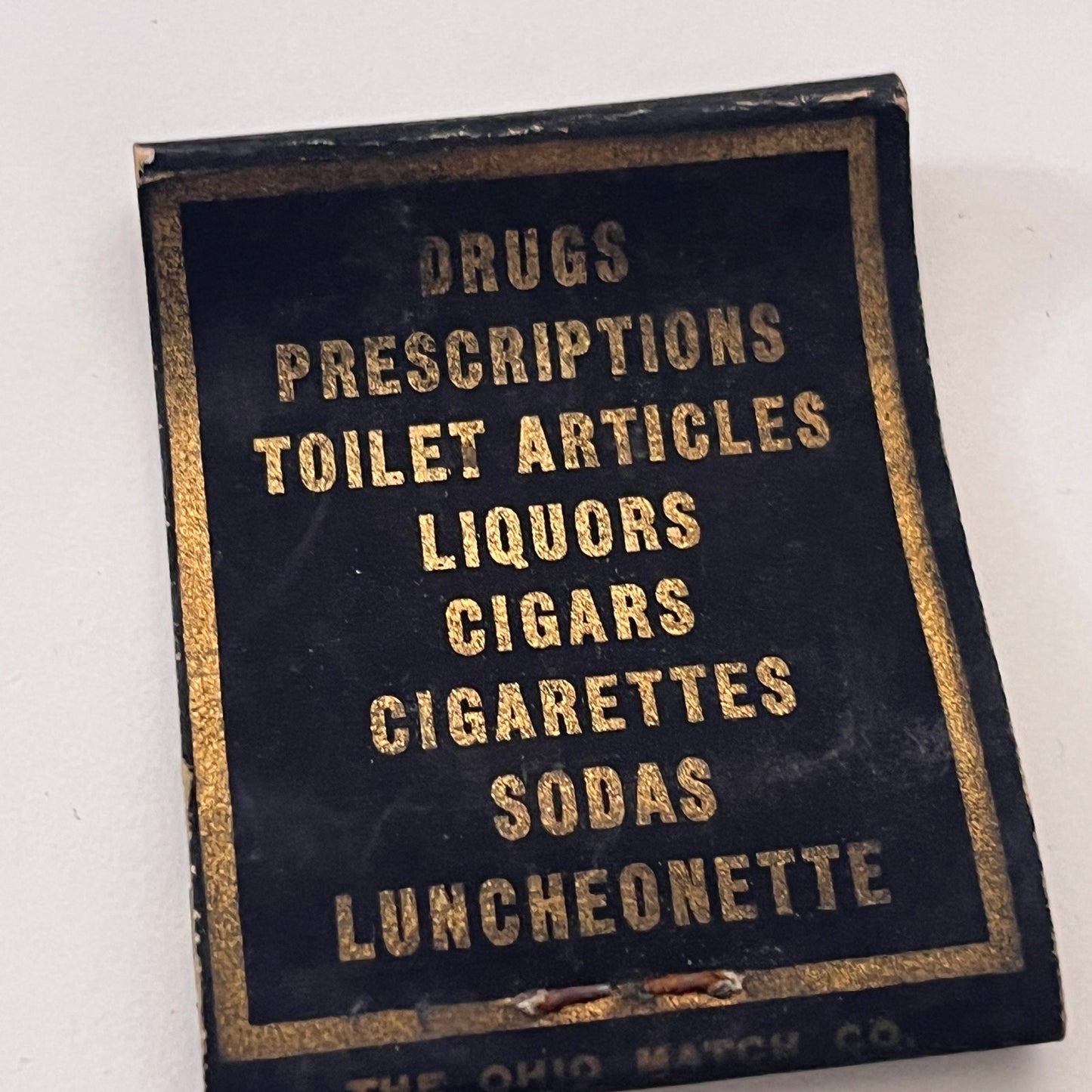 H.C. Becker Pharmacy 301 S. Vermont Vintage Matchbook Cover TB8-MB-10