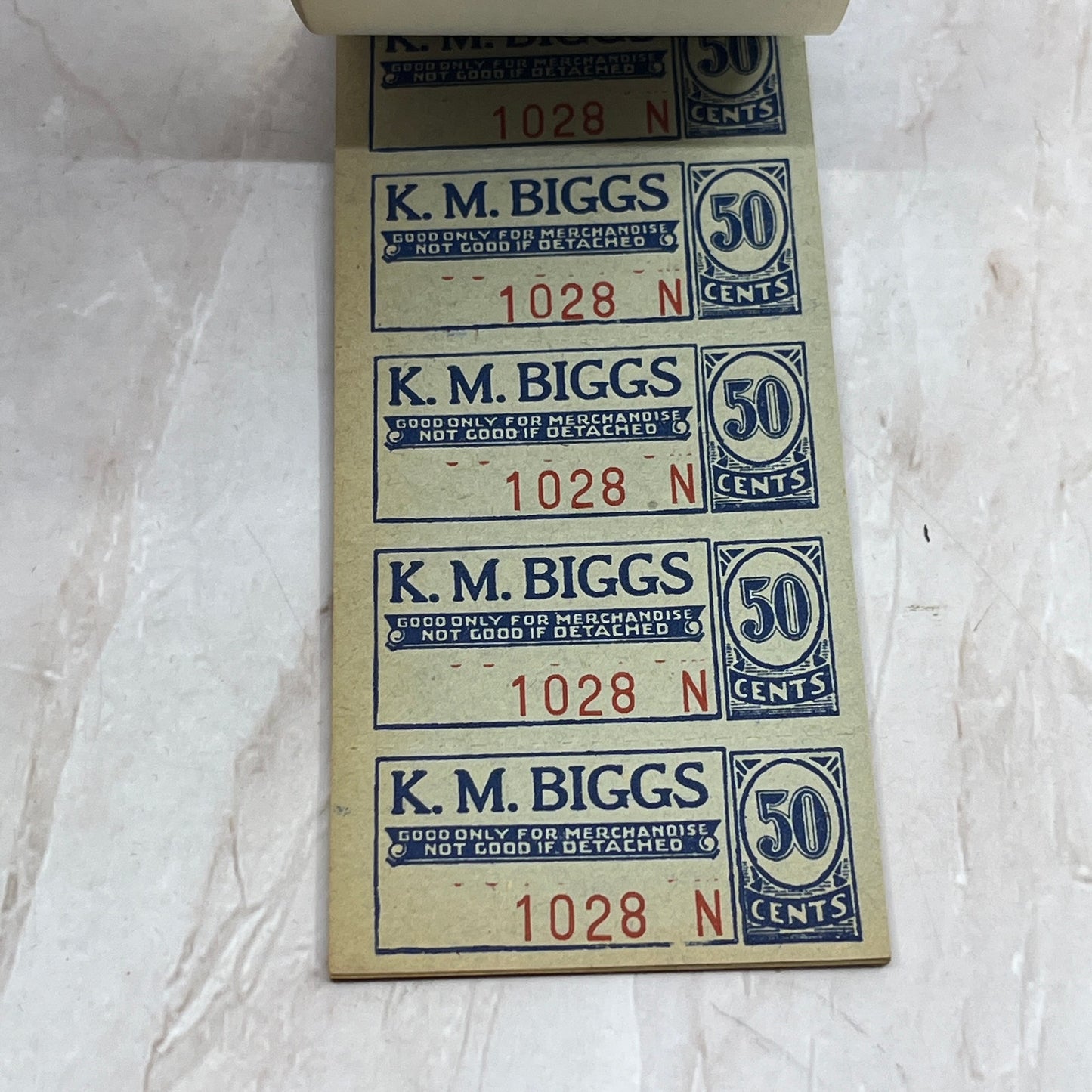 1950s K.M. Biggs Lumberton NC Coupon Booklet P9-2
